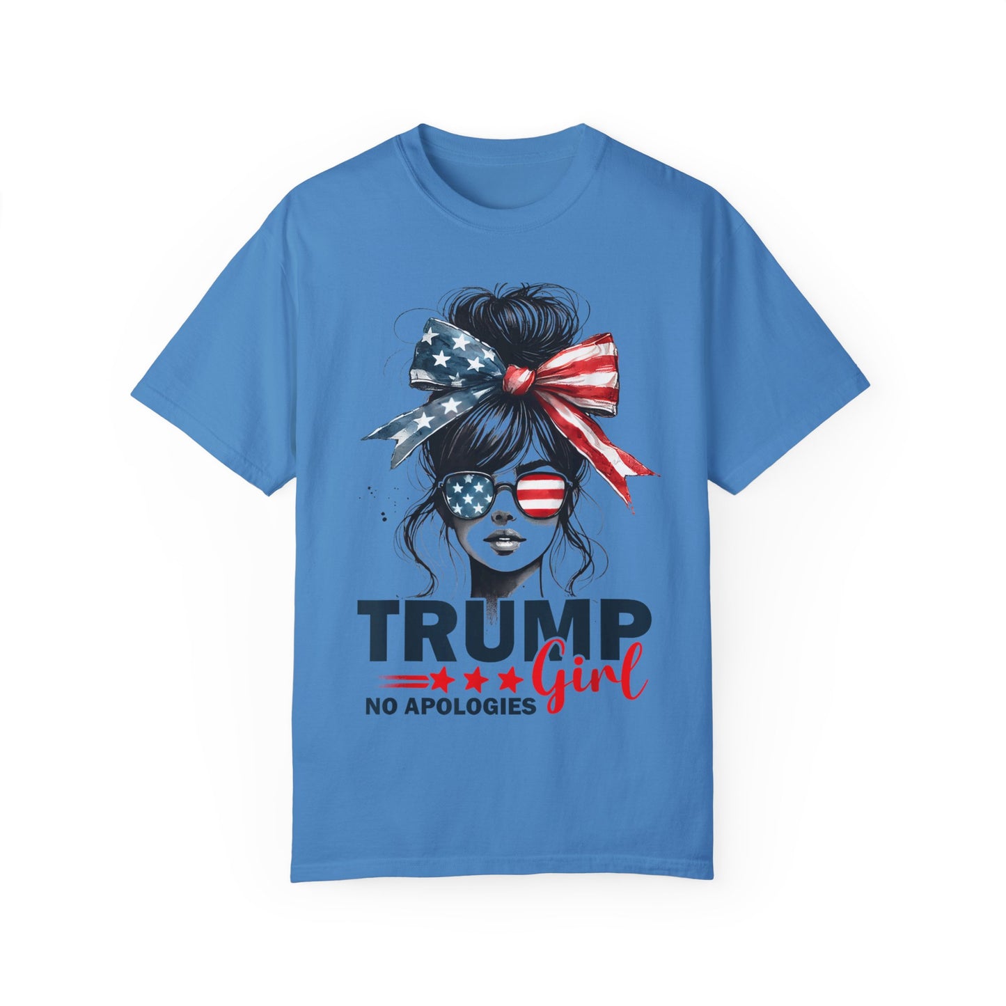 Patriotic Trump Girl T-Shirt - No Apologies