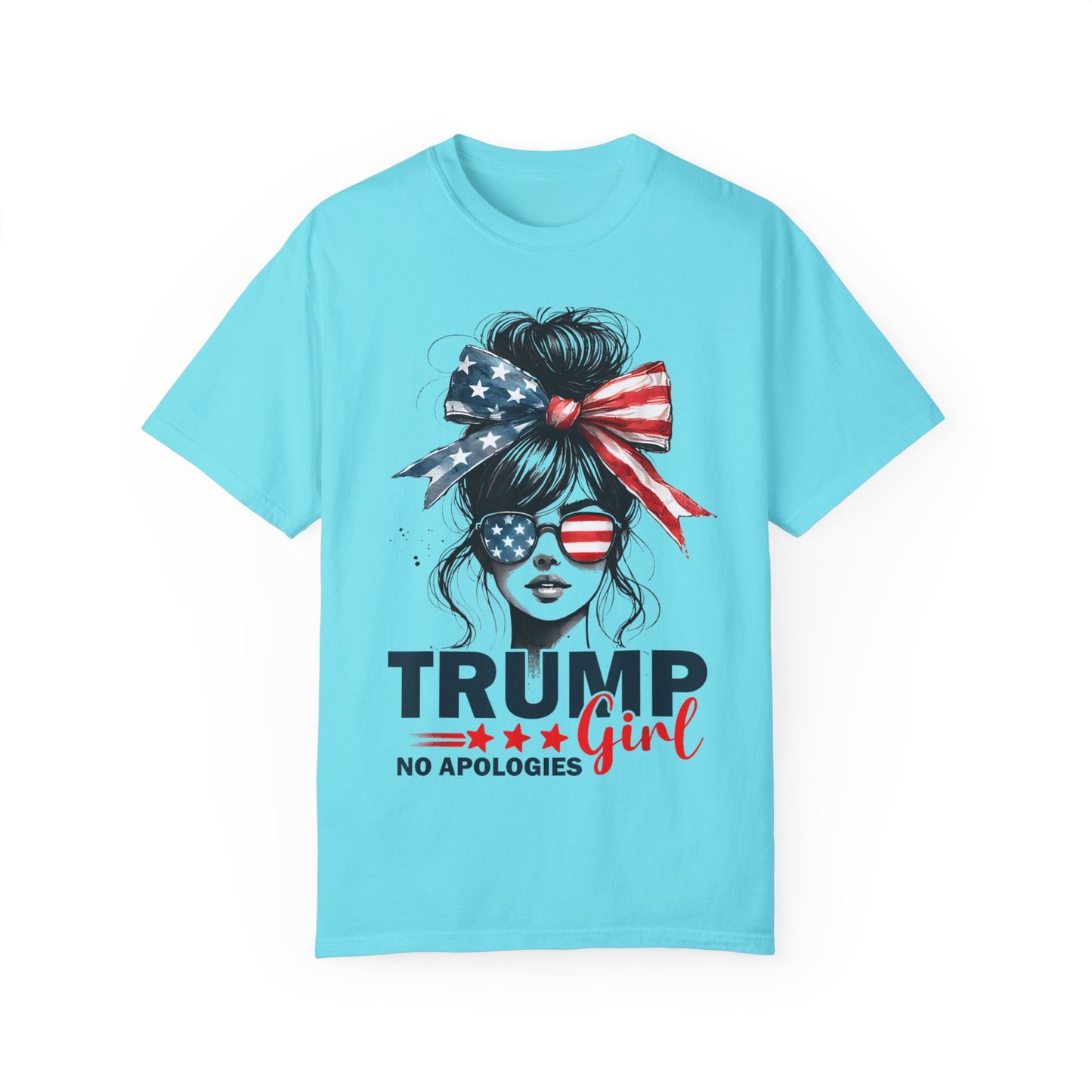 Patriotic Trump Girl T-Shirt - No Apologies