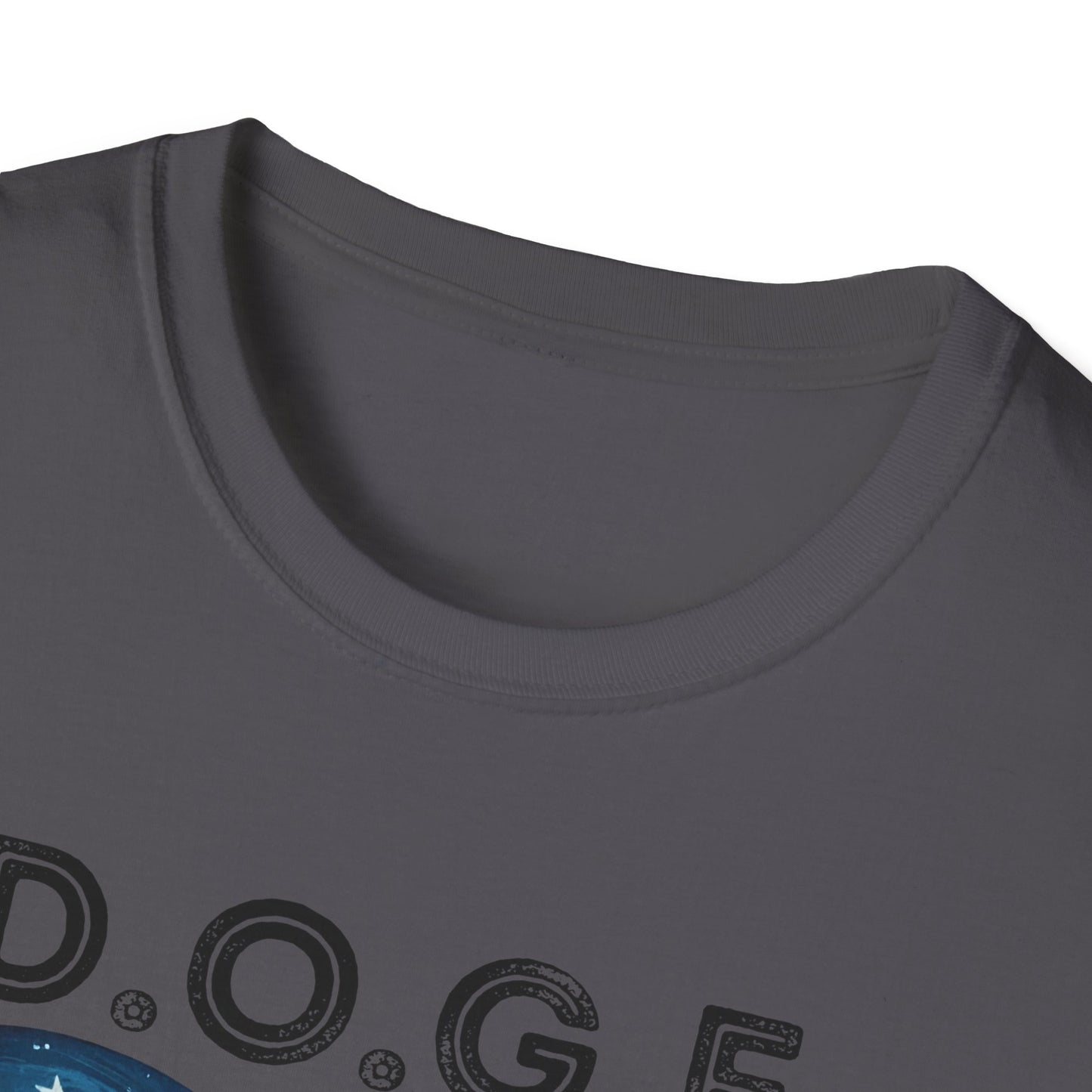 D.O.G.E. In Big Balls We Trust Unisex Softstyle T-Shirt - Fun Graphic Tee for Dog Lovers