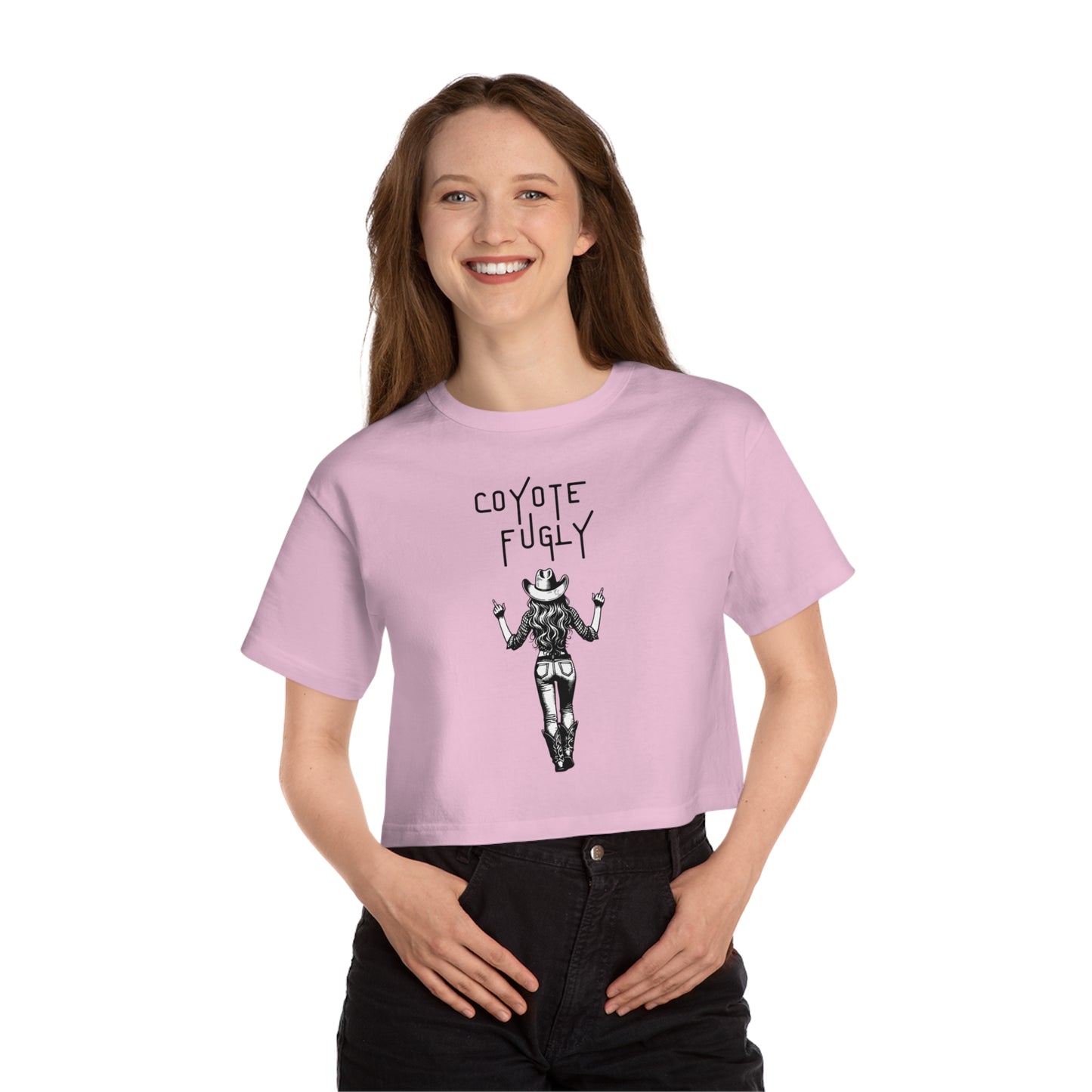 Coyote Ugly Graphic Cropped T-Shirt for Trendy Women