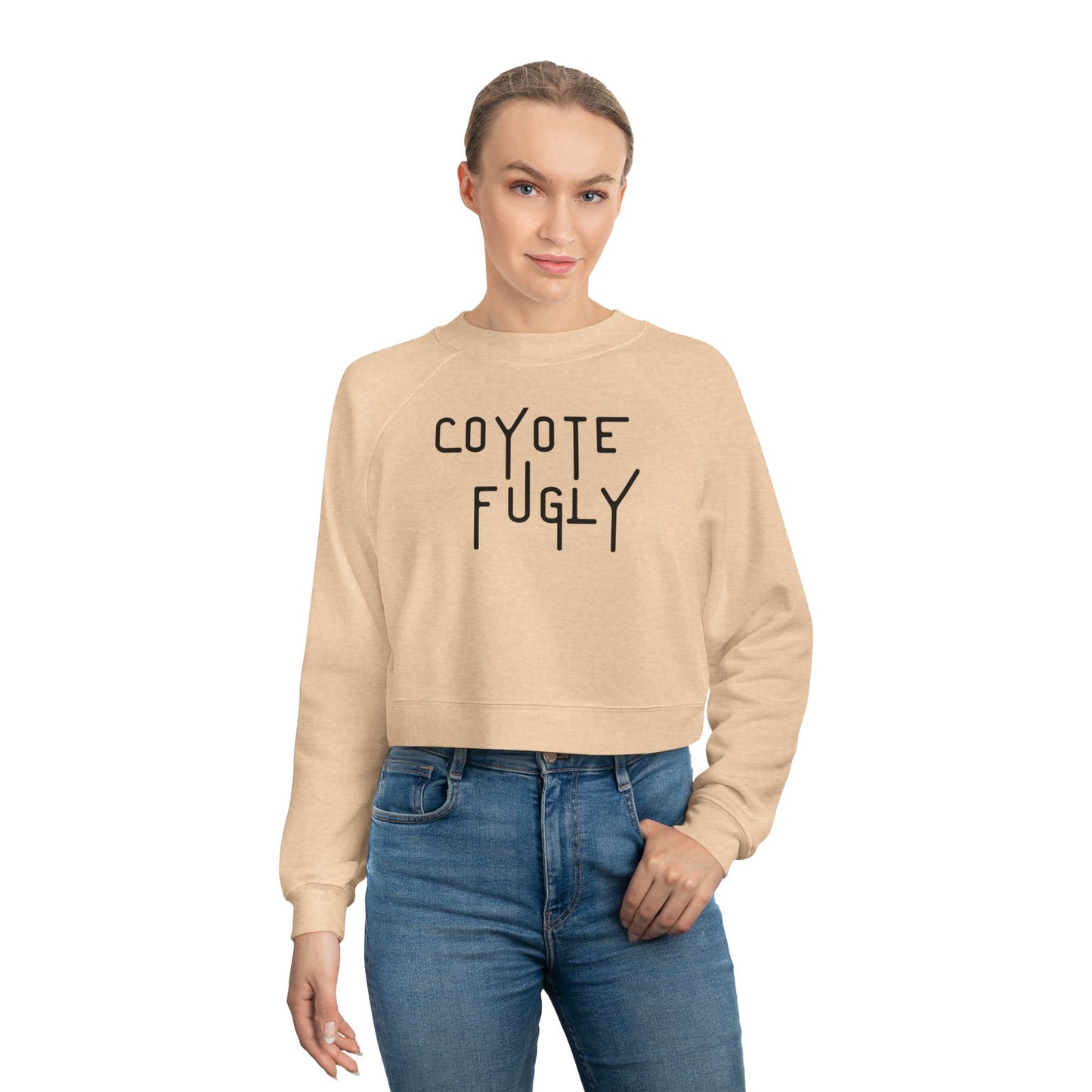 Coyote Fugly Women's Cropped Fleece Pullover - Trendy, Casual Style for Everyday Wear