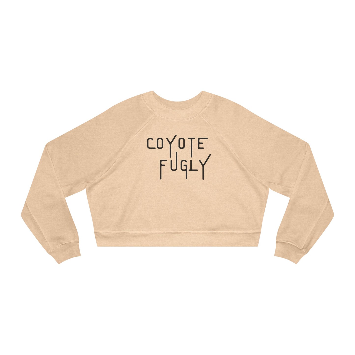 Coyote Fugly Women's Cropped Fleece Pullover - Trendy, Casual Style for Everyday Wear