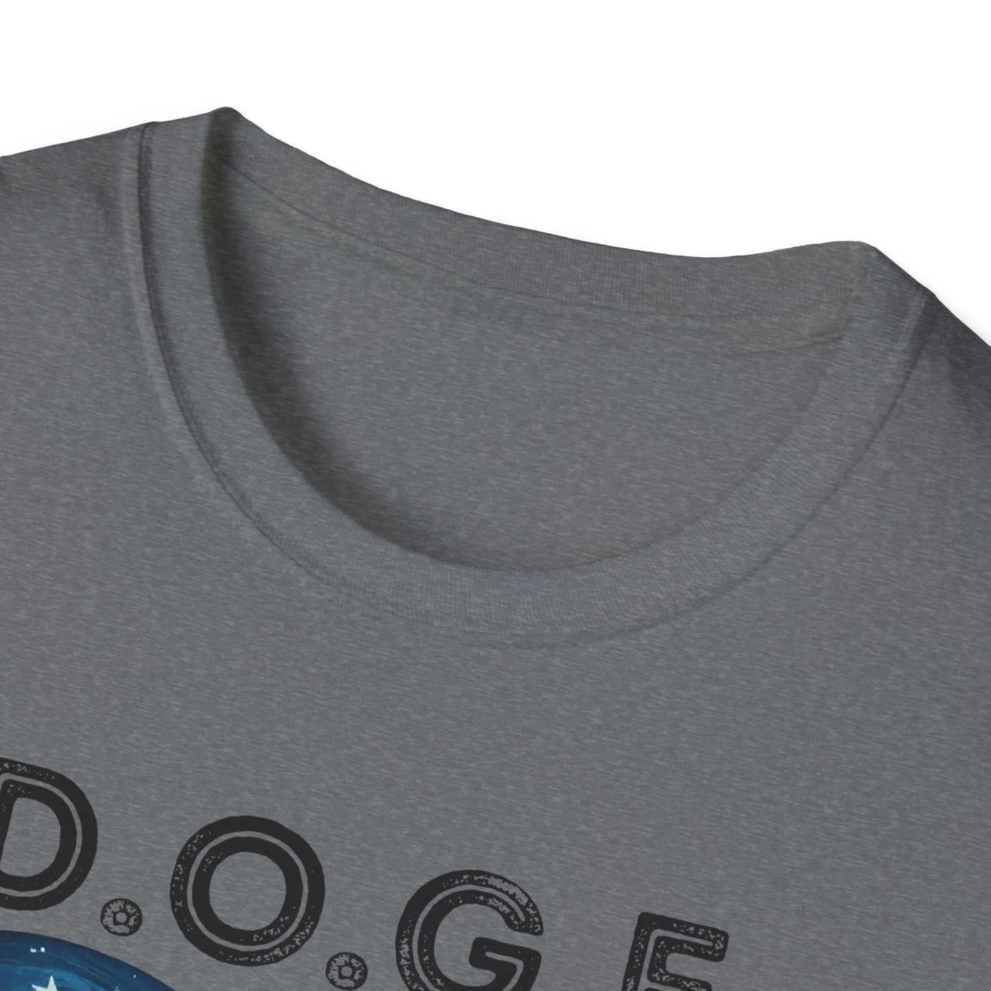 D.O.G.E. In Big Balls We Trust Unisex Softstyle T-Shirt - Fun Graphic Tee for Dog Lovers