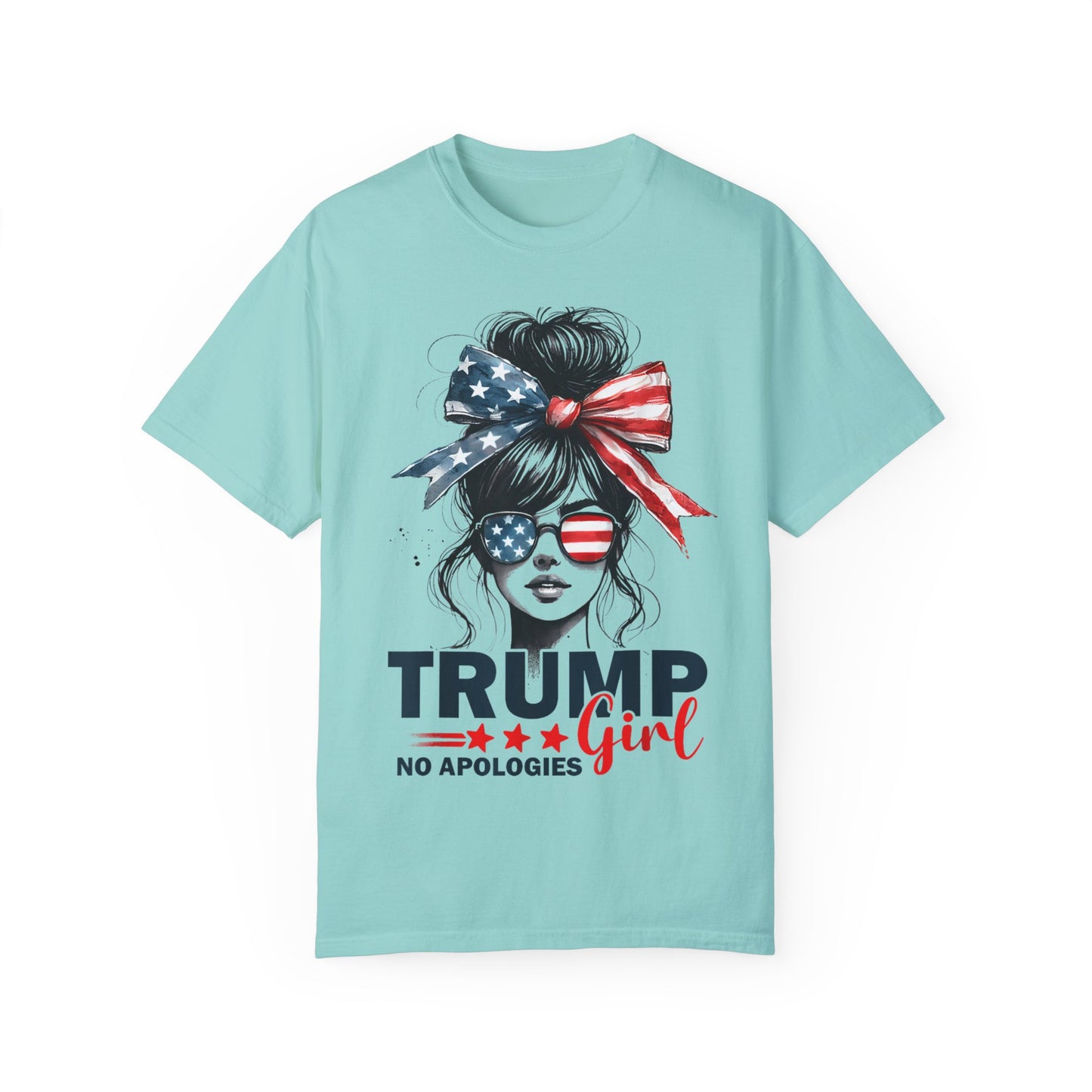 Patriotic Trump Girl T-Shirt - No Apologies