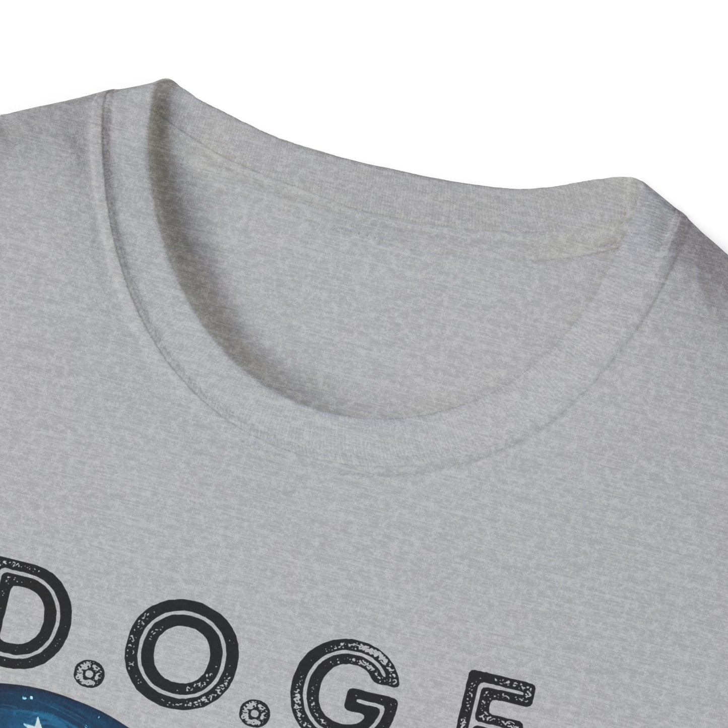 D.O.G.E. In Big Balls We Trust Unisex Softstyle T-Shirt - Fun Graphic Tee for Dog Lovers