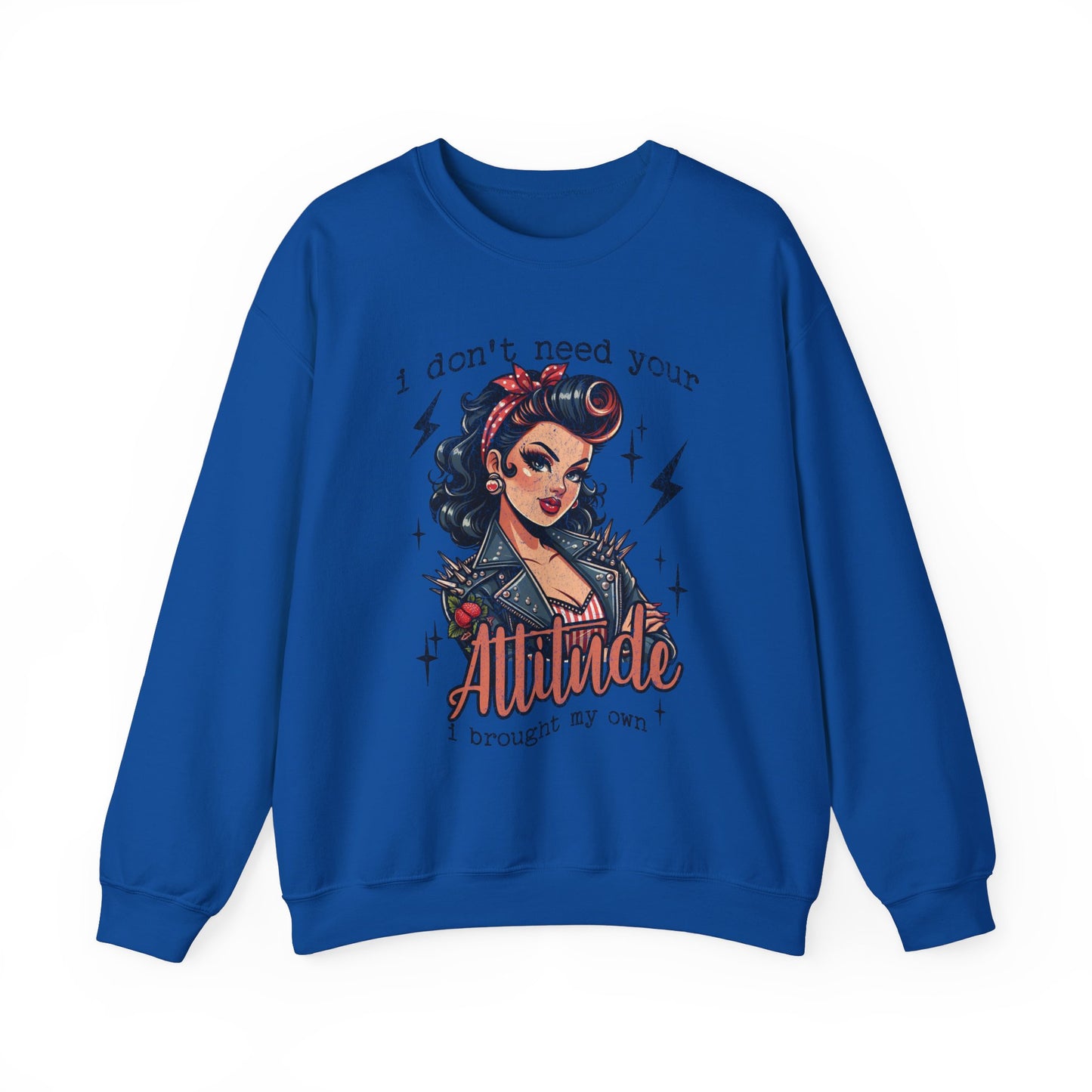 Attitude Graphic Unisex Crewneck Sweatshirt