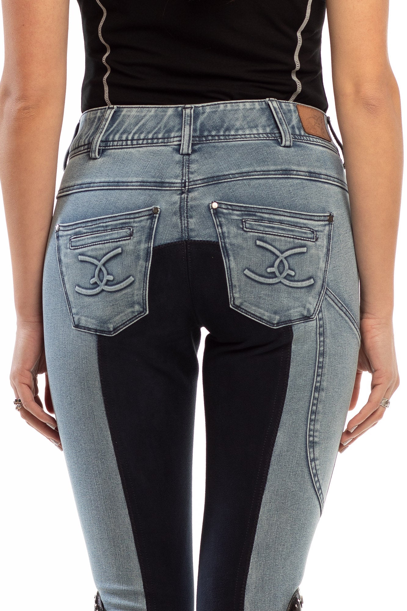 NEW Equestrian Jean - Full Seat with Cell Phone Pocket | 4-way stretch - Faded Blue