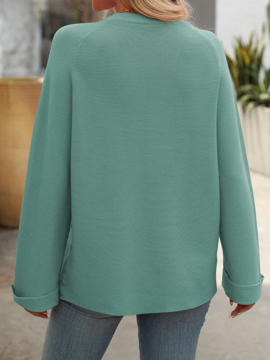 Round Neck Long Sleeve Sweater